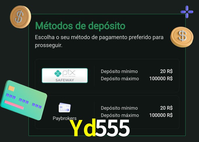 O cassino Yd555 oferece uma grande variedade de métodos de pagamento